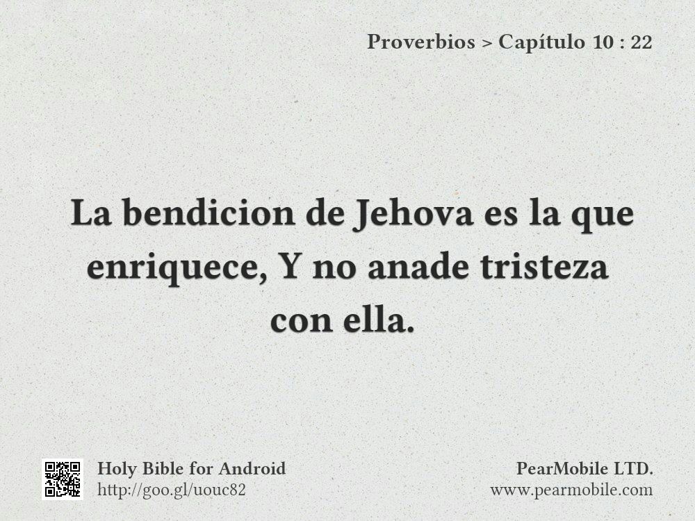 Proverbios, Capítulo 10:22